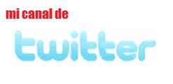 Mi canal de Twitter